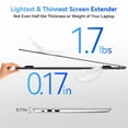 thumbnail image 4 of Blackview Laptop Screen Extender,1.3lbs Ultra-Light & 0.17" Ultra-Slim,15.6" FHD 1080P IPS Portable Laptop Monitor Extender,Travel Dual Monitor for 13-17",Plug & Play for Windows/Mac/Android/Switch, 4 of 9