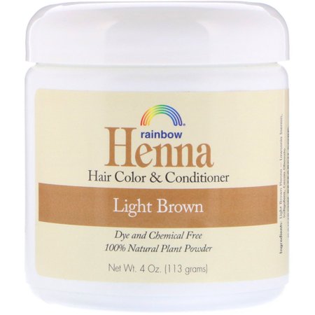Rainbow Research Henna Hair Color and Conditioner Light Brown 4 oz 113 g