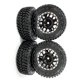 thumbnail image 3 of Vogacara 4 piezas 1/24 llantas de ruedas neumático RC pieza de actualización de plástico duradero llantas de ruedas Rc neumático para Axial Kits de construcción modelo Negro, 3 of 6