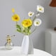 thumbnail image 4 of Jarrón decorativo de plástico blanco y verde para flores artificiales | Centro de mesa contemporáneo para el hogar y la mesa, ideal para bodas y fiestas., 4 of 6
