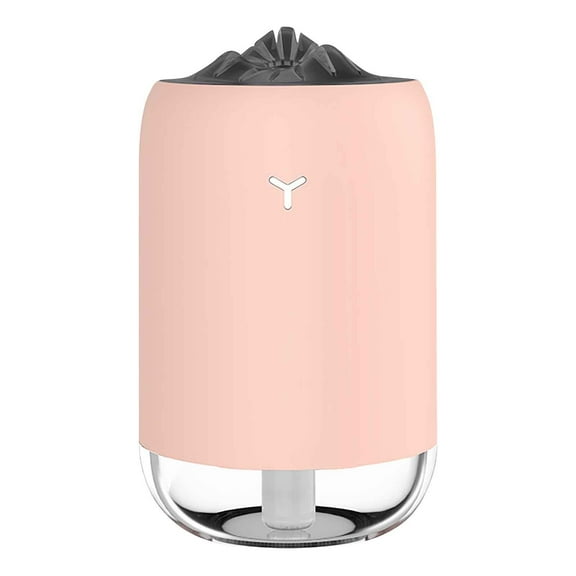 Wovilon Flame Humidifier Usb Car Aromatherapy Sprayer Night Light Hydration Mini Portable Air Humidifier