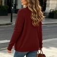 thumbnail image 4 of Xaqiouau Womens Cardigan Sweaters Long Sleeve Ribbed Knit Open Front Lightweight Knit Outwear with Pockets Casual Loose Fit Solid Color Cardigan, 4 of 5