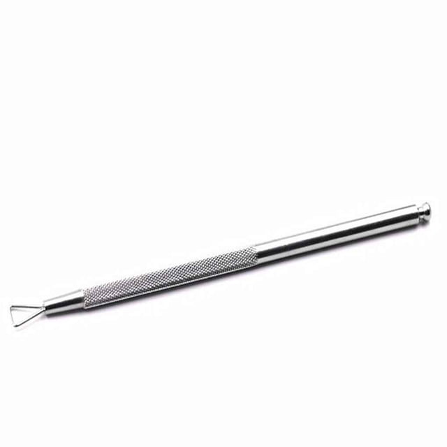 Qarigey Empujador de cutículas de acero inoxidable, recortador de cutículas de uñas, pluma, removedor de Gel de esmalte de uñas de impulso Arte de uñas