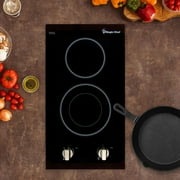 Magic Chef MCSCTE12BG1 12 in. 240V Built-in Electric Radiant 2-Burner Cooktop
