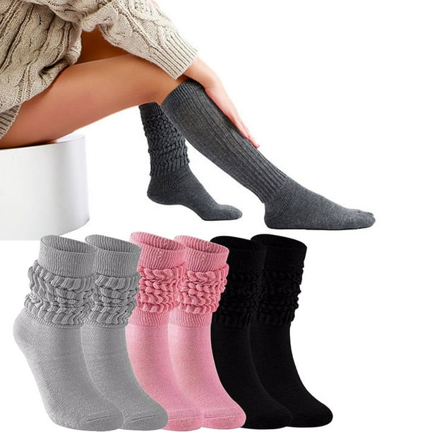Youkk Paires de Chaussettes Hautes Colorées et Lumineuses pour