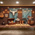 thumbnail image 4 of Rustic Design Cowboy Banner Western Theme Decoration Vintage Wooden Elements for Western Party Theme Party Cowboy Event, 4 of 9