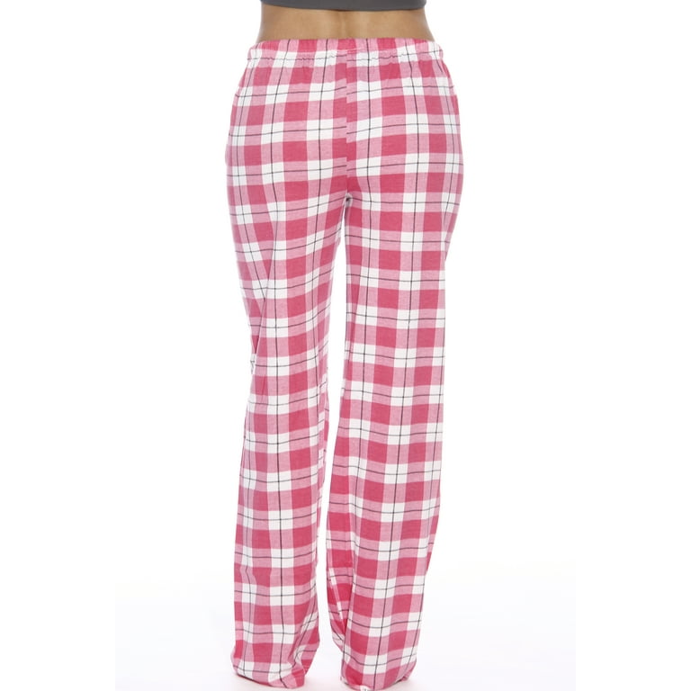 Flannel Sleep lounge womens plaid pink Pajama pants XS small