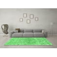 thumbnail image 3 of Ahgly Company Indoor Round Abstract Emerald Green Modern Area Rugs, 7' Round, 3 of 4
