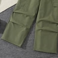 thumbnail image 7 of Wonitaaizi Girls Clothes 2 Piece Outfit Ribbed T-Shirt Top + Cargo Pants, Girls Fall Clothing Set(11-12 Years,Dark Green), 7 of 7