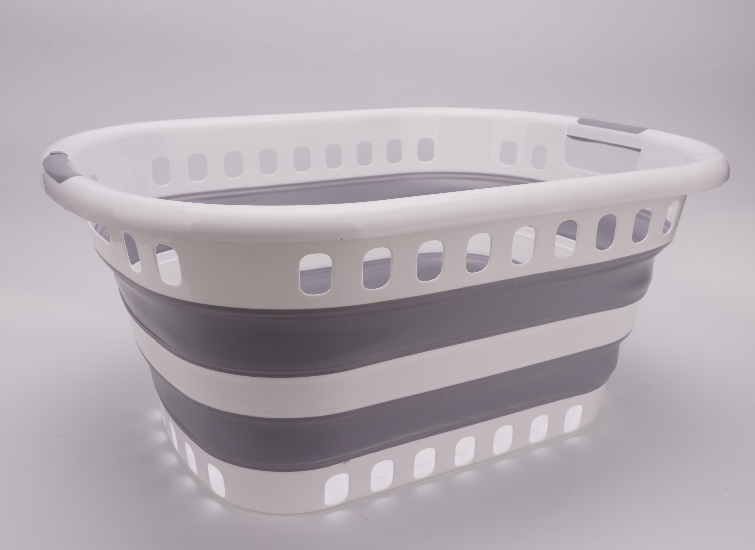 42L ( 11 Gallons)Collapsible Plastic Laundry Basket - Foldable Pop-Up Storage Hamper