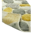thumbnail image 5 of Chesapeake Plush Pebble Pattern White & Gray Polyester Bath Rug Set, 20" x 32", (2 Count), 5 of 6
