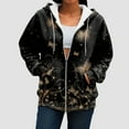 thumbnail image 5 of zaveiop Hoodies for Women 2025 Womens Zip up Hoodie Oversized Cute Butterfly Graphic Sweatshirts Fall Fashion Casual Outfits (Black, M), 5 of 7