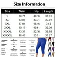 thumbnail image 3 of Kopltyrfg Women Capri Pants Plus Size Stretch Knee Length Leggings Elastic Waist Casual Summer Ladies Pull On Capris Black 3XL, 3 of 4