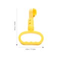thumbnail image 2 of OULII Poignée de Support de Véhicule Réglable, Sangles de Main pour Bus, Plastique Jaune pour Conducteurs, Lot de 1, 2 of 8