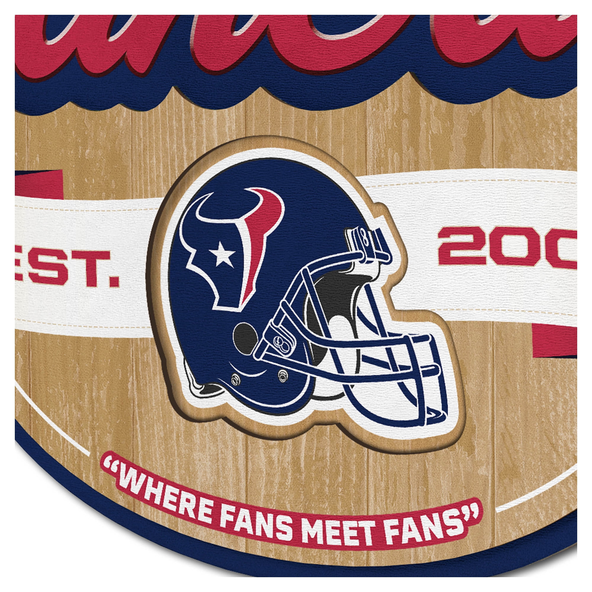 IDNA Houston Texans 12.5" x 17" Fan Cave Sign
