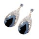 thumbnail image 3 of Pendientes de lágrima colgantes con de imitación de cristal triangulares exagerados para mujer, blancos / / bule / rojos Yinane  Pendientes vintage, 3 of 5