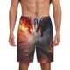 thumbnail image 1 of Balery Fire Sky Dragon Pantalones cortos de pijama de punto de algodón para hombre con cinturilla y bolsillos-Small, 1 of 6