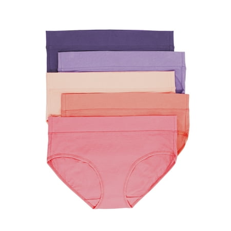 Felina | Pima Cotton Hipster Panty | 5-Pack (Tahitian Treat  Small)