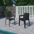 thumbnail image 5 of Amazonia Porto Belo 9-Piece Dark Finish Wood 100% FSC Oval Patio Dining Set Black, 5 of 8