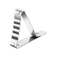 thumbnail image 1 of Stainless Steel Tablecloth Clip Long Mouth Table Clip Telescopic Fixing Clip Sticky Clips Backpack Storage Penguin Stocking Hook Shelf with Towel Bar Hooks Bag Hanger for Closet Stick on Curtain Rod, 1 of 3