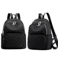 thumbnail image 4 of Mochila para mujer, bolso de moda para mujer, mochila de viaje de nailon, bolso de hombro negro, mochila informal pequeña para mujer, 4 of 6