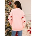 thumbnail image 4 of Ugly Christmas Cardigan Sweaters for Women Funny Long Sleeve Xmas Santa Fall Button Down Knit Sweater, 4 of 7