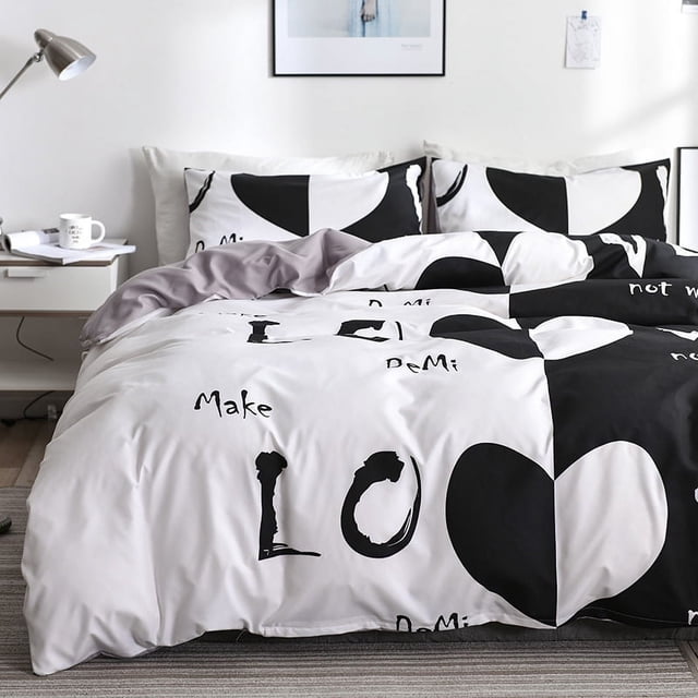 Impresión de cuatro piezas de tamaño de ropa de cama suministros de cama ropa de cama funda de edredón