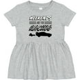 thumbnail image 3 of Inktastic Weekends Are for Racing Race Car Silhouette and Racing Flag Girls Baby Dress, 3 of 5