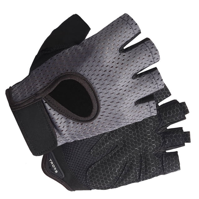 Soidarity 1 par de guantes deportivos portátiles para ciclismo al aire libre, transpirables, mitones de absorción de impacto, mitones elásticos de malla Ropa Deportiva, Zapatos Gris M Soidarity OD027830-05