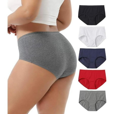 Women Underwear Cotton Panties Plus Size Briefs Breathable Ladies Soft Panty
