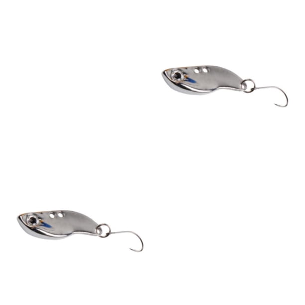 Toystoory Kit de cucharas de trucha tembloroso Wobbler señuelo de pesca Mini Crankbait Spinner cebos agua salada carpa bajo plata 3g Plata 3g 2Conjunto