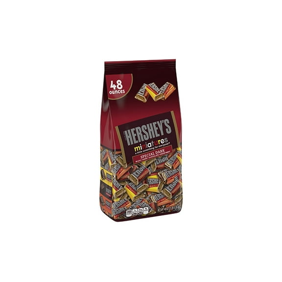 HERSHEY'S SPECIAL DARK Mildly Sweet Chocolate Miniatures Assortment, 48 oz