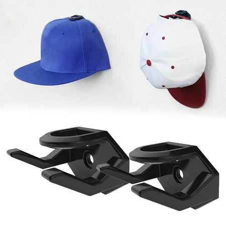 

XiLanHUA Hooks Hat Rack For Wall Hat Hook For Baseball Caps Upgraded Adhesive Hat Holder Strong Hat Hooks For Ear Headbands（With A Screw And Adhesive Tape）