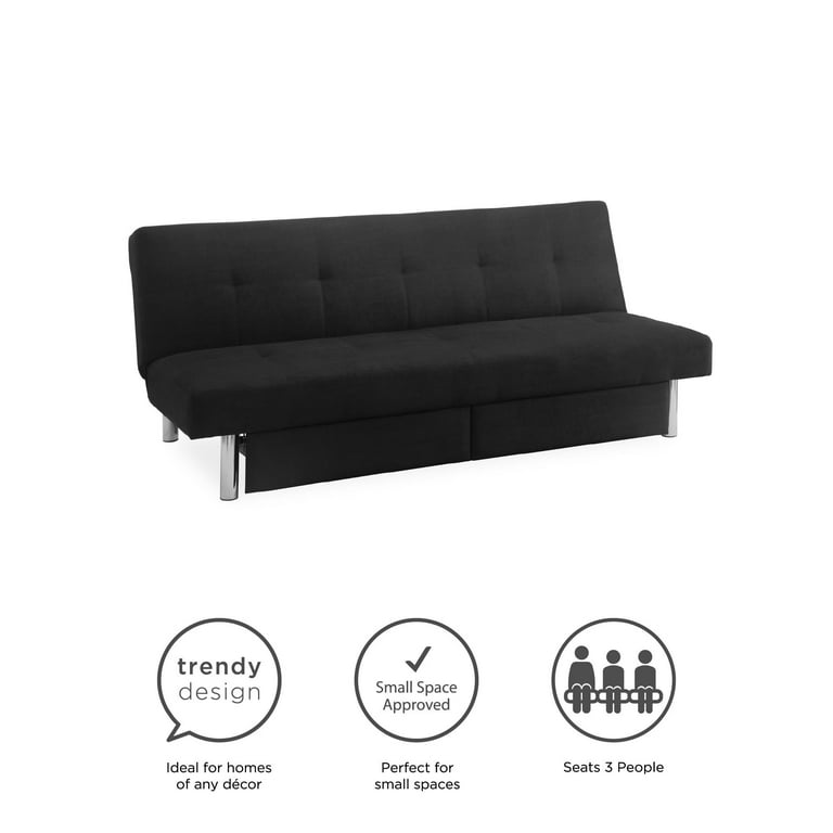 DHP 2037019 Sola Storage Futon Black