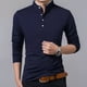 thumbnail image 4 of Playeras Hombre Larga Hombre Algodón Camisa Polo Negocio, 4 of 4