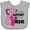 AC-Heather Grey, variant on Inktastic Breast Cancer Awareness I Support My Mom with Pink Ribbon Boys or Girls Baby Bib
