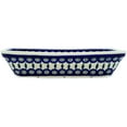 thumbnail image 3 of Blue Rose Polish Pottery Peacock Lasagna Dish, 3 of 6