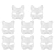 thumbnail image 3 of 7pcs DIY Unpainted Cat Masks Half Face Masquerade Craft for Artistic Expression, Costume Party, Cosplay & Creative Projects, 3 of 5