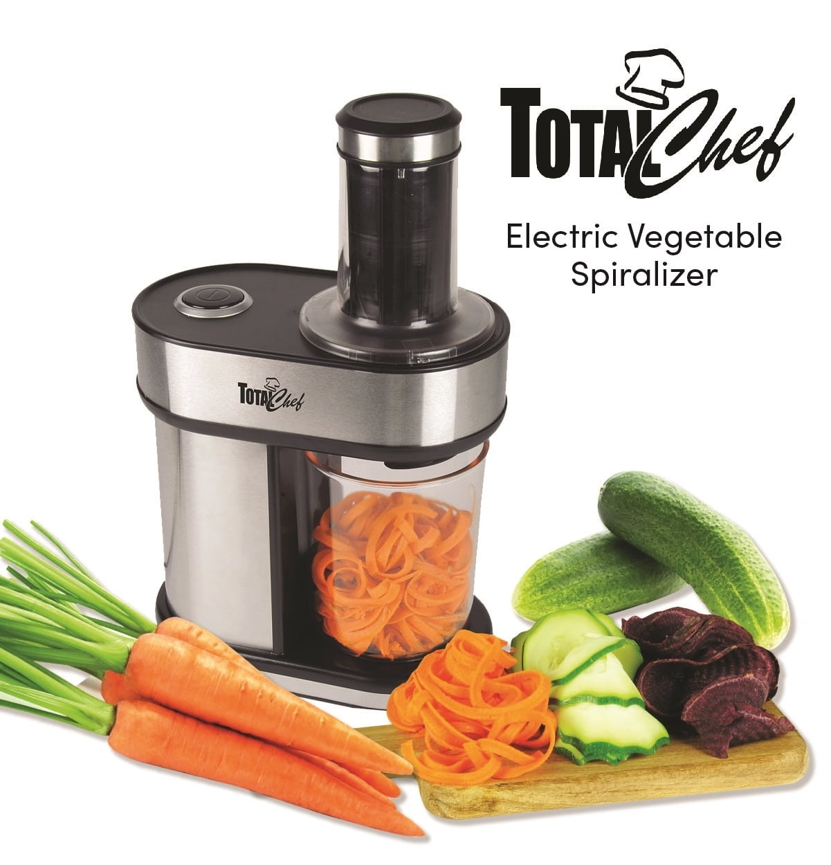 Total Chef Electric Vegetable Spiralizer with 3 Blades