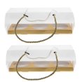 thumbnail image 1 of 10Pcs Egg-yolk Puff Boxes Portable Cookies Biscuits Case Packaging Boxes for Bakery, 1 of 4