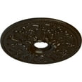 thumbnail image 3 of Ekena Millwork 23 7/8"OD x 4"ID x 2 1/8"P Ashley Ceiling Medallion (Fits Canopies up to 4 3/4"), Hand-Painted Bronze, 3 of 6