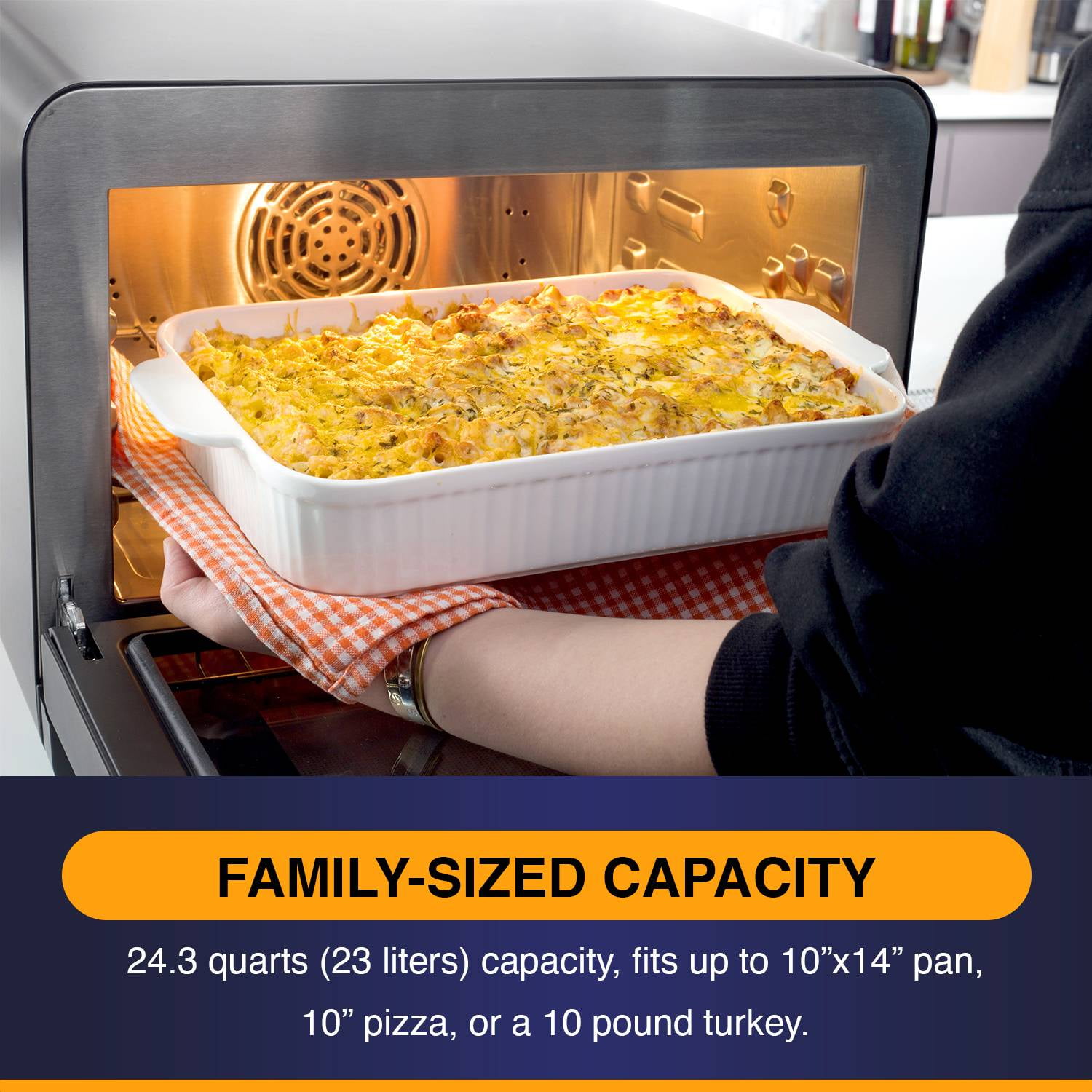 Baumann Living Mutlifunction Air Fryer Steam Oven Convection Countertop All-inOne Appliance