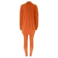 thumbnail image 4 of Scyoekwg Womens Sweatsuits 2 Piece Set Fall Outfits Long Sleeve Coat Jogger Sweatpant Fashion Matching Outfits Casual Tracksuit (Orange,XXL), 4 of 6