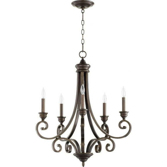 Traditional Five Light Chandelier-Oiled Bronze Finish Bailey Street Home 183-Bel-2534801