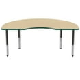 thumbnail image 7 of ECR4Kids 48in x 72in Kidney Everyday T-Mold Adjustable Activity Table Maple/Green/Black - Super Leg, 7 of 7
