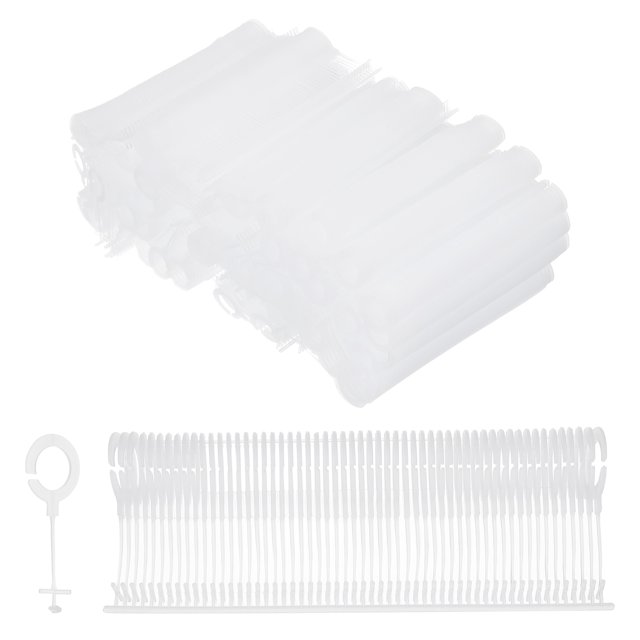 2500Pcs J Hook Standard Tagging Barb Fasteners, 15mm/0.59 Inch Tagging Gun Fasteners PP Plastic Tag Barbs Pins Attachments, White