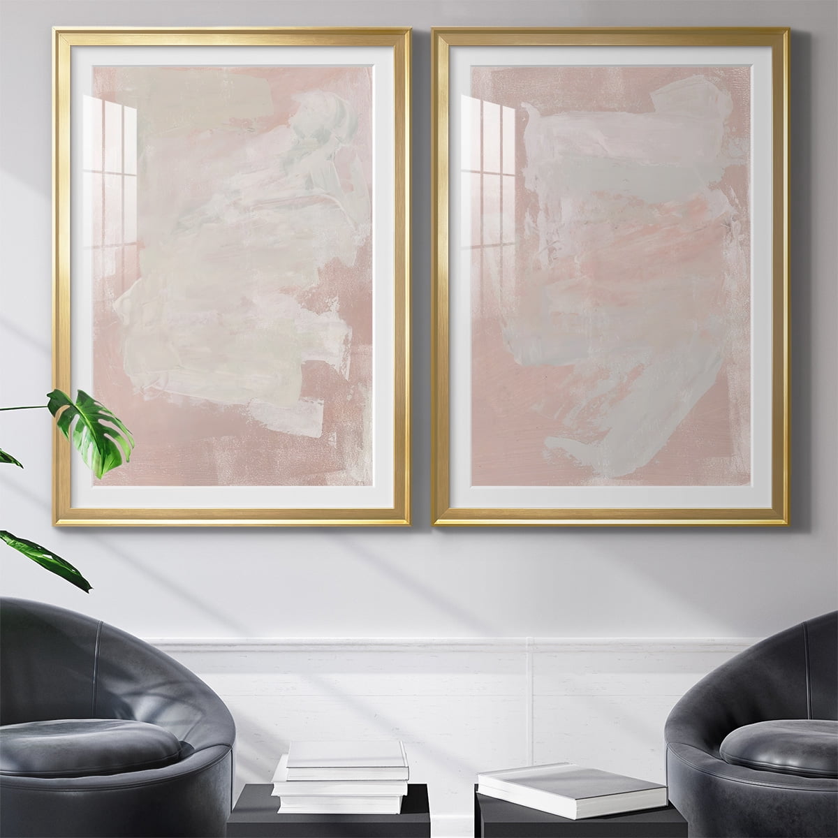 Wexford Home Hazy Summer I Premium Framed Print, 30.5" x 42.5" - Ready to Hang, Gold (Set of 2)