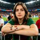 thumbnail image 5 of Tatuajes temporales de partidos de fútbol: pegatinas deportivas impermeables para la cara y el cuerpo para niños y adultos, decoraciones para animar a los aficionados en fiestas en estadios,, 5 of 6