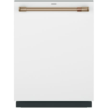 Cafe Cdt858pv 24  Wide 16 Place Setting Built-In Top Control Dishwasher - White