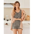 thumbnail image 5 of Ekouaer Womens Sleeveless Pajamas Set Casual Sleepwear Soft Pj Sets Tank Top and Shorts 2 Piece Loungewear for Summer, 5 of 7